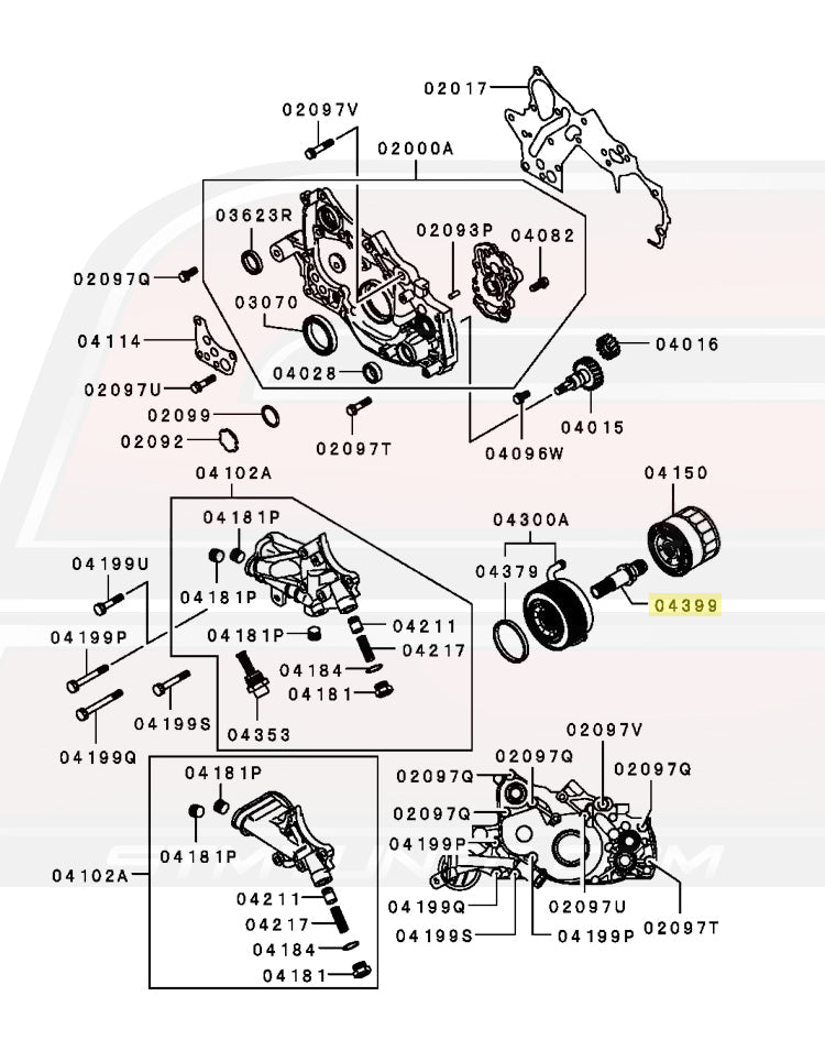 1G DSM 6-Bolt Diagram