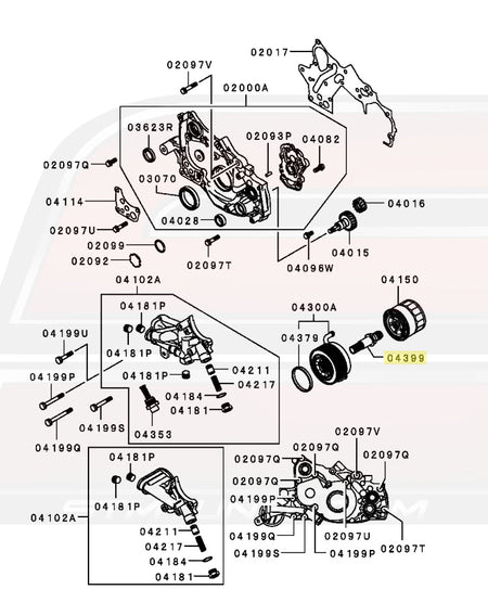 1G DSM 6-Bolt Diagram
