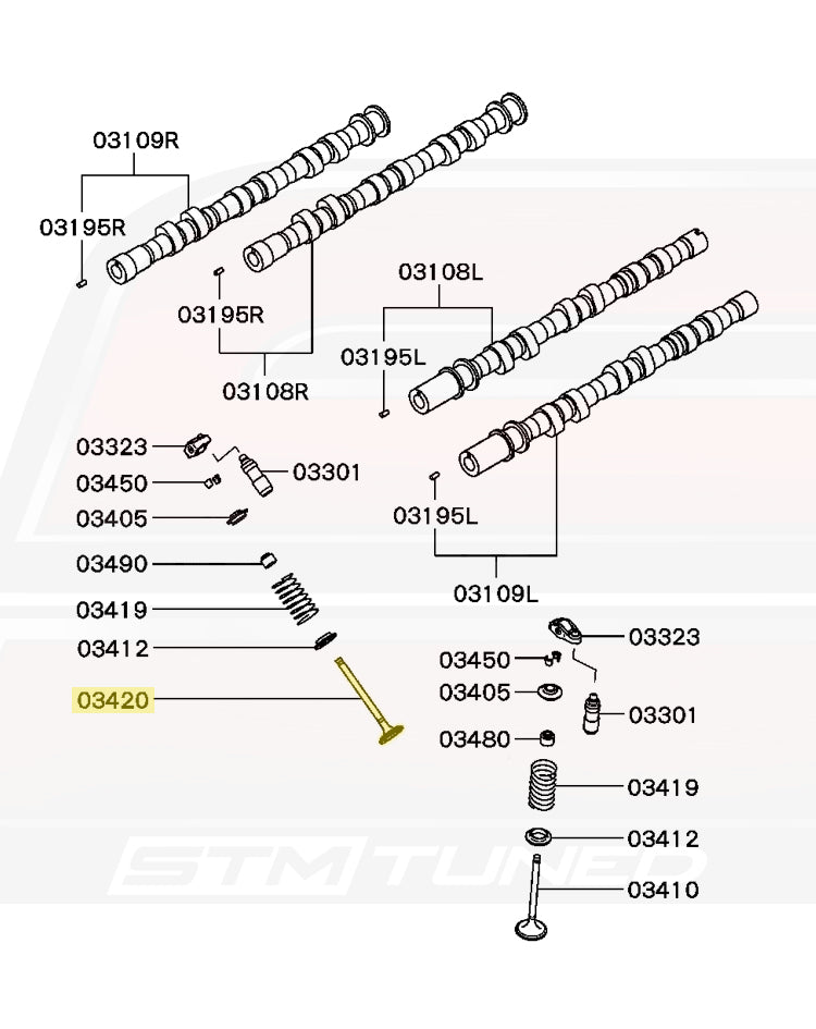 Mitsubishi OEM Exhaust Valve for 3000GT (MD168241)