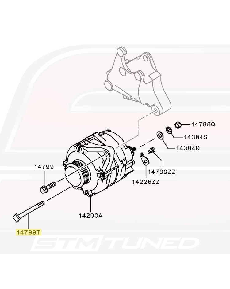 Mitsubishi OEM Alternator Bolt for Evo X (MD178122)
