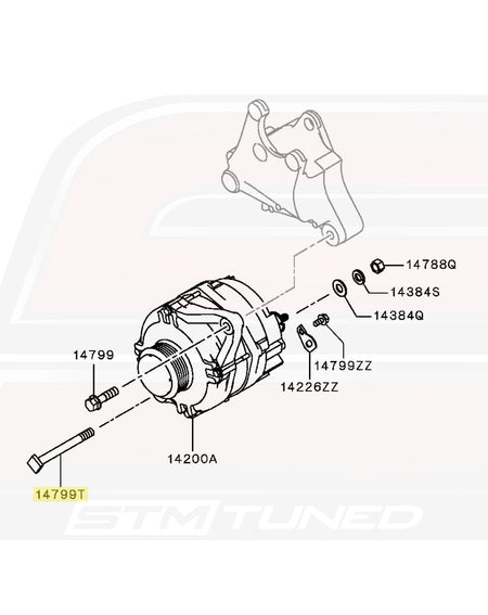 Mitsubishi OEM Alternator Bolt for Evo X (MD178122)