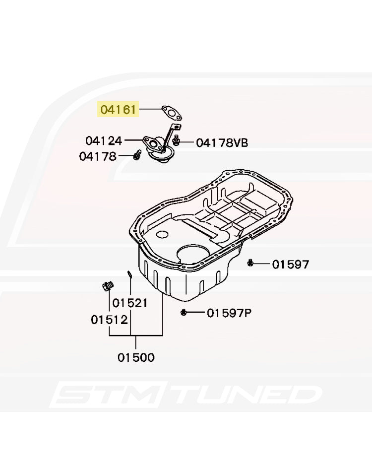 Mitsubishi OEM Engine Oil Strainer Gasket for Evo DSM (MD183240)