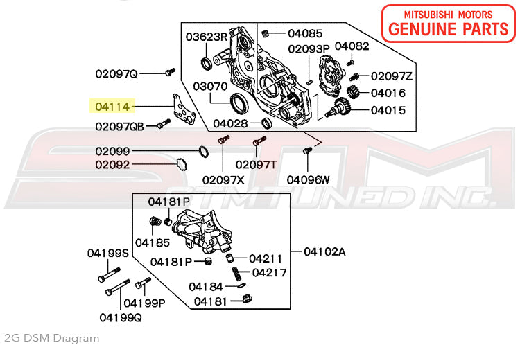 MD185528 Mitsubishi Oil Filter Housing Gasket - 7-Bolt DSM
