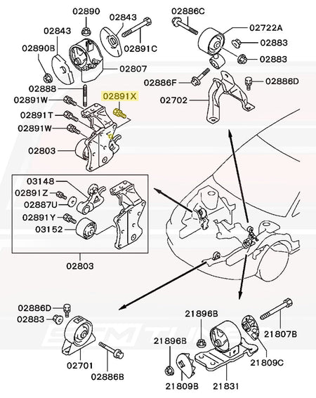CT9A Evo 8 5-Speed Diagram