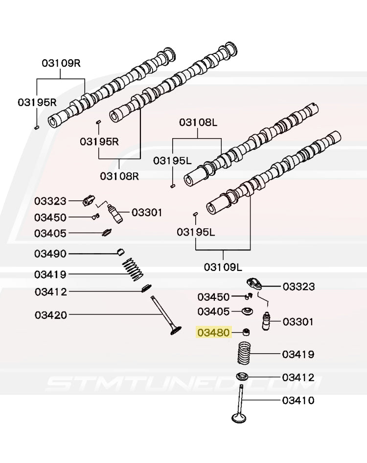 MD306079 3000GT Diagram for 6G72 Reference