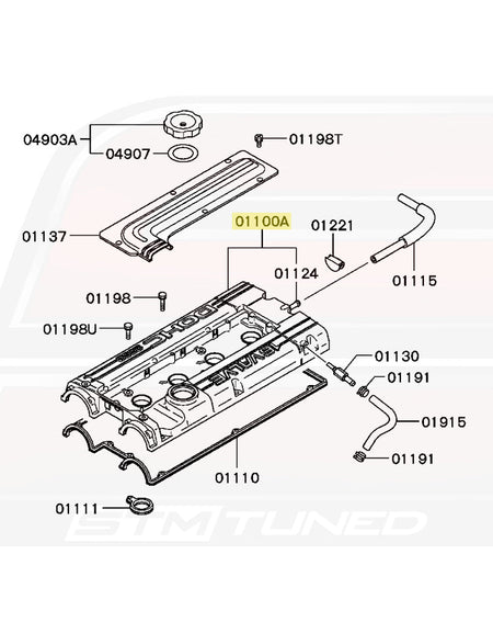 Mitsubishi OEM 2G DSM Valve Cover (MD316252)