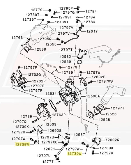 Mitsubishi OEM Turbo Bracket Washer for Evo X (MD320625)