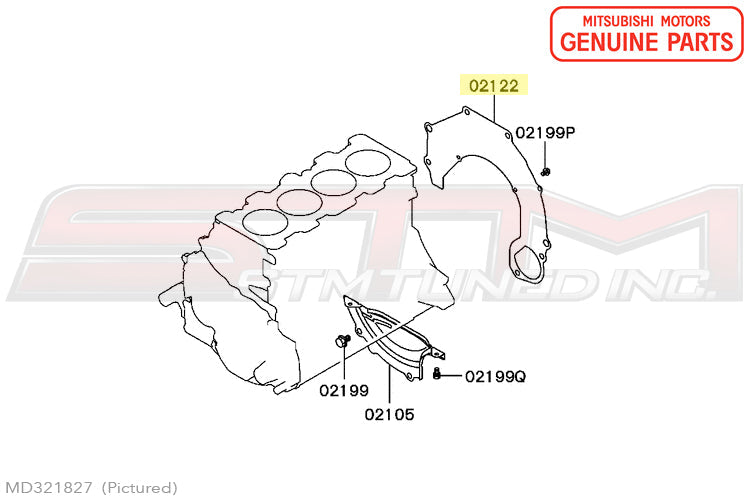 MD321827 Mitsubishi Starter Plate - Evo 4-9