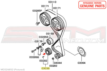 Mitsubishi OEM Crankshaft Timing Sprocket for 4G63 Evo/DSM (MD326852)