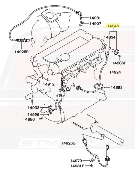 1999 GSX Diagram (MD327107 Exhaust Cam Sensor)