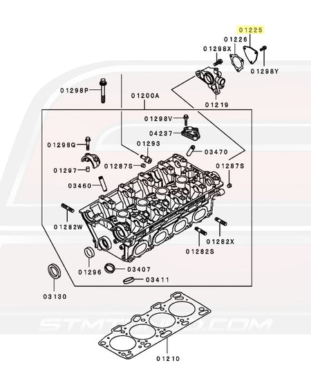 Evo 8 Cylinder Head Diagram