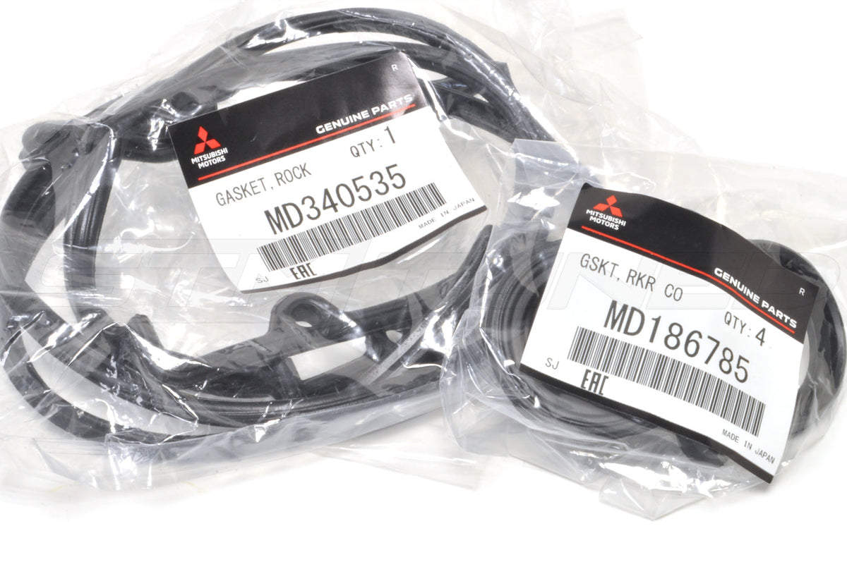 Mitsubishi OEM Evo 4-8 Valve Cover Gaskets (MD340535 MD186785)