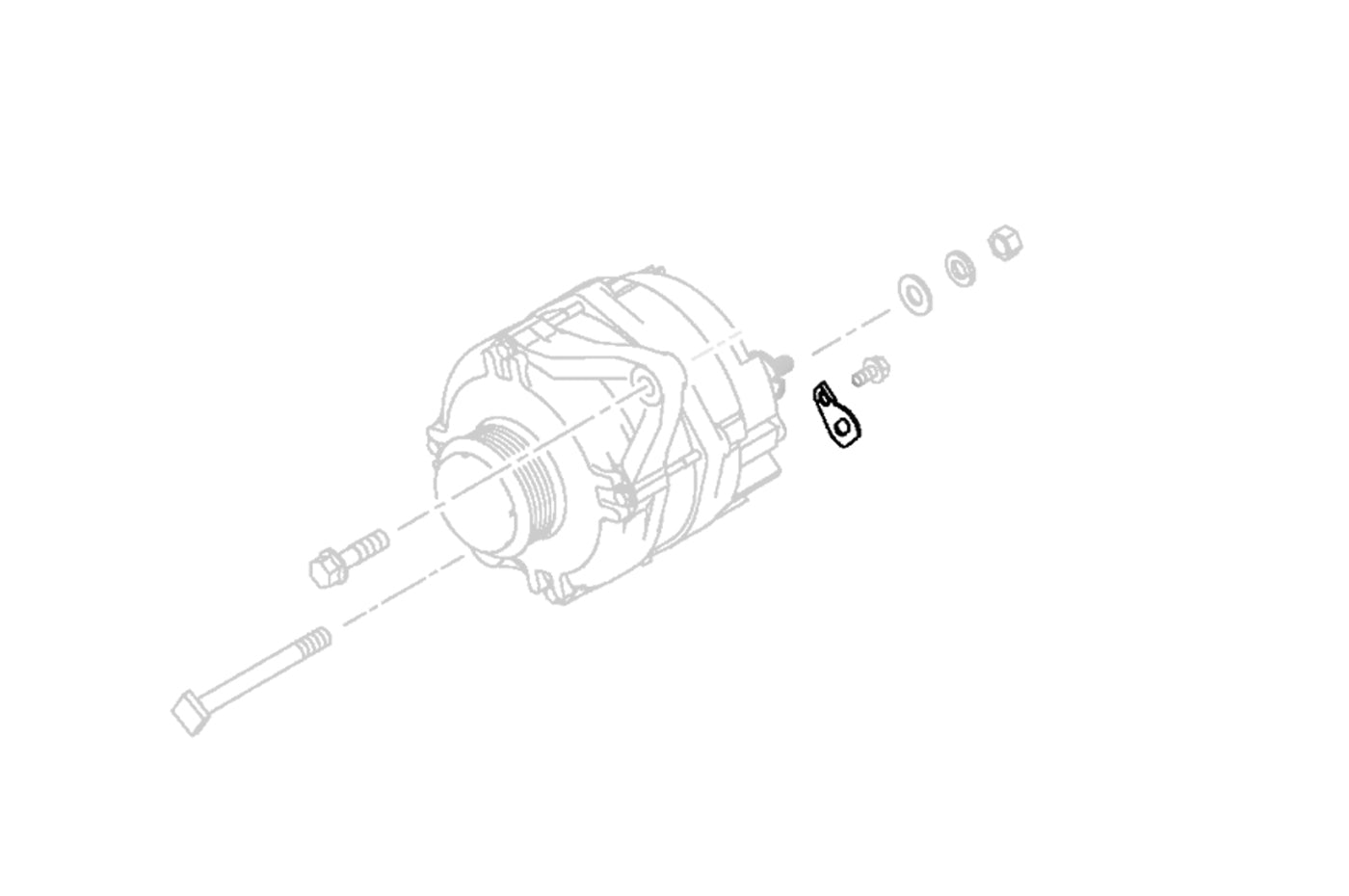 Mitsubishi OEM Alternator Bracket for Evo X (MD355625)