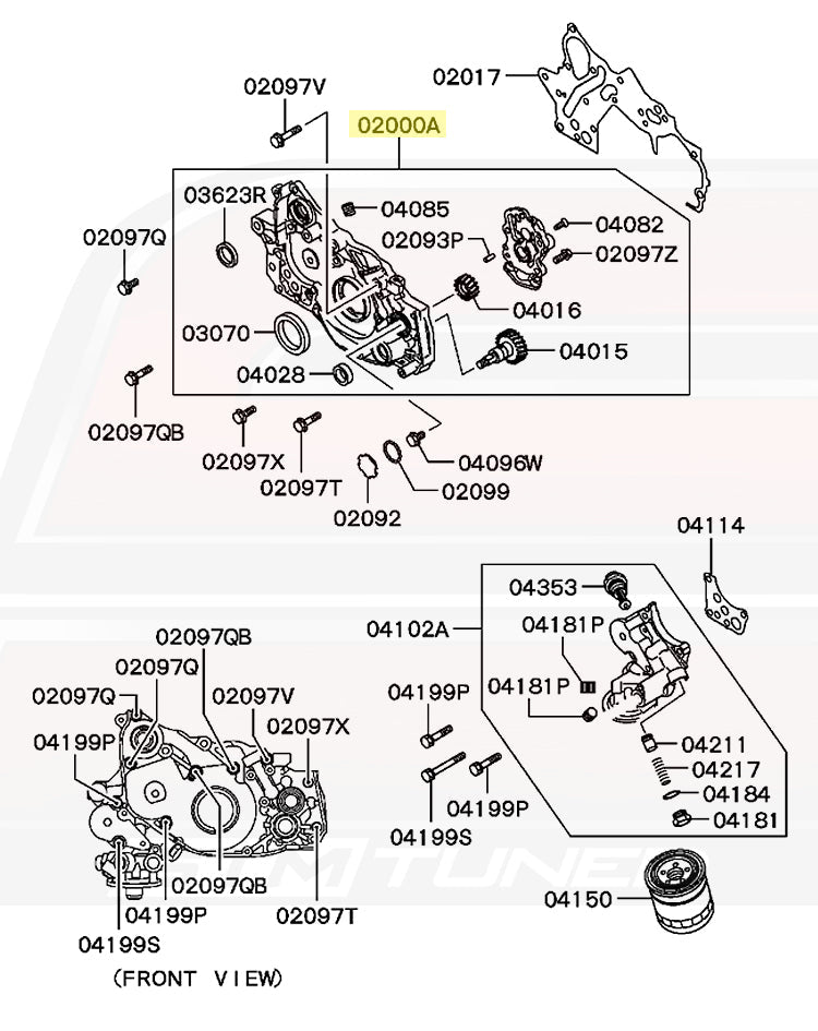 Evo 8 Oil Pump Diagram