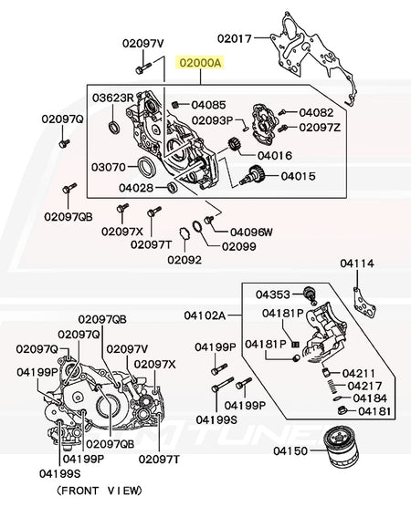 Evo 8 Oil Pump Diagram