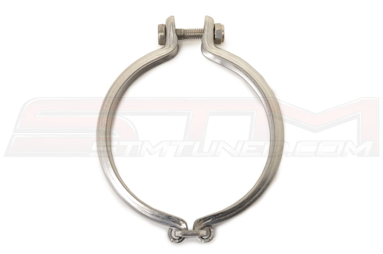 Mitsubishi OEM Turbo Housing Clamp Evo 4-9 (MD613570)  Image © STM Tuned Inc