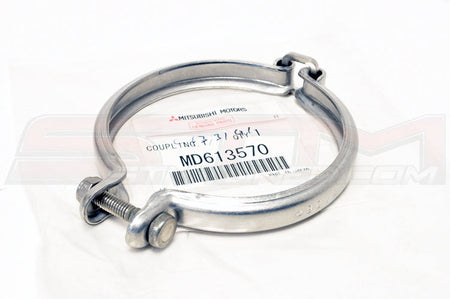 Mitsubishi OEM Turbo Housing Clamp Evo 4-9 (MD613570)  Image © STM Tuned Inc