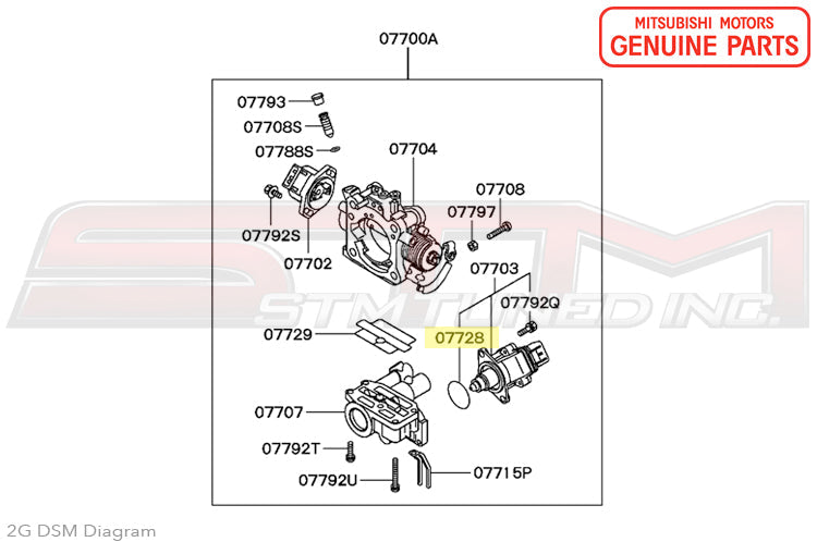 MD614417 Mitsubishi Idle Speed Control O-Ring - 1G/2G/3S