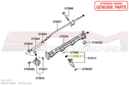MD614805 Mitsubishi Injector Sheet - Evo/DSM/3S