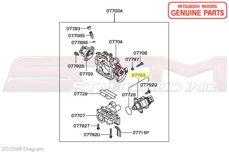 MD628051 Mitsubishi Idle Speed Control Motor (ISC) - 2G DSM