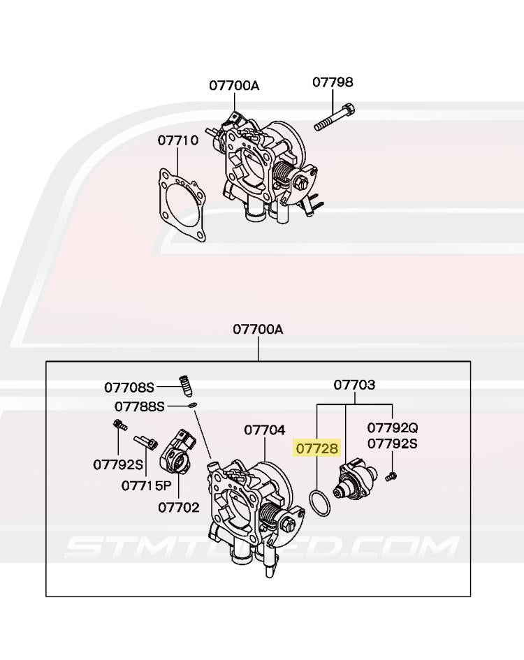 Mitsubishi OEM Idle Air Controller O-Ring for Evo 7/8/9 (MD628313)