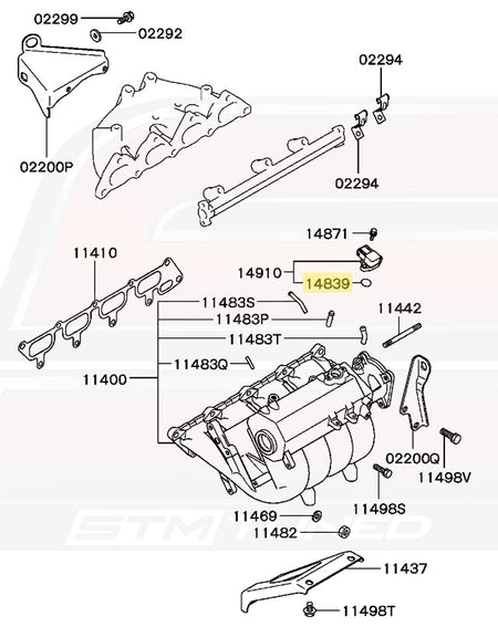 2G DSM Intake Manifold Diagram