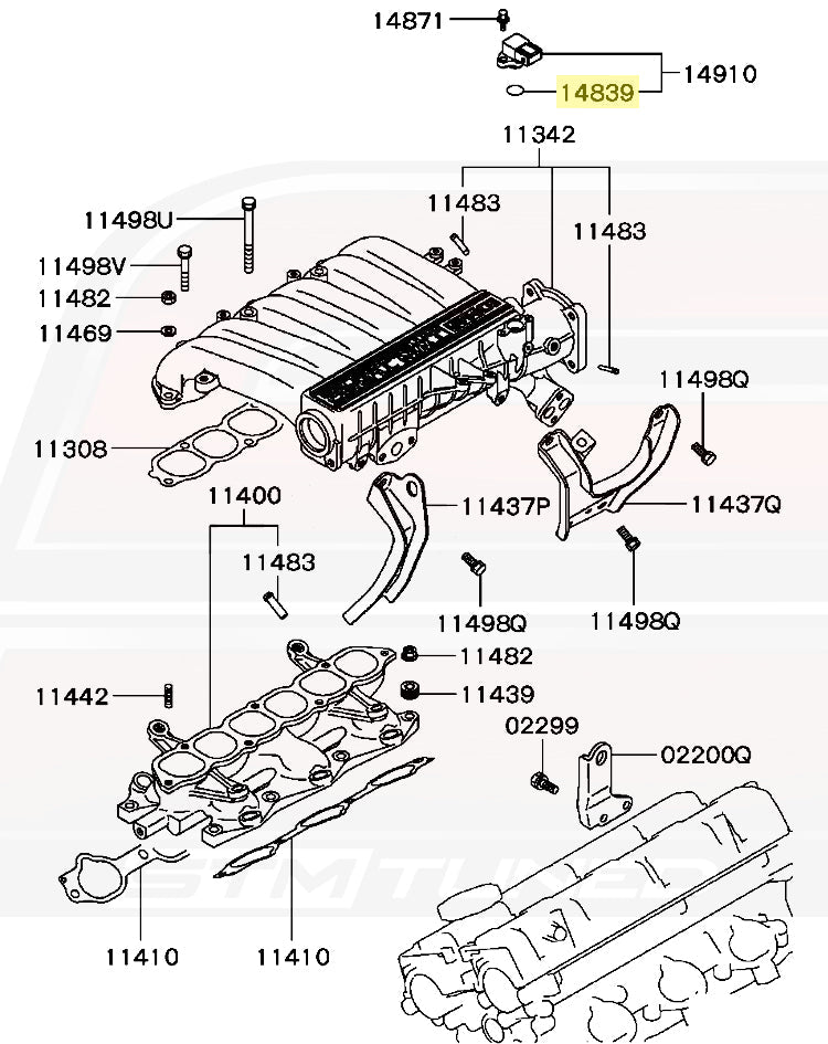 3000GT Intake Manifold Diagram
