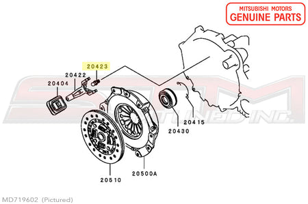 MD719602 Mitsubishi Fulcrum Pivot Ball - 1G/2G DSM