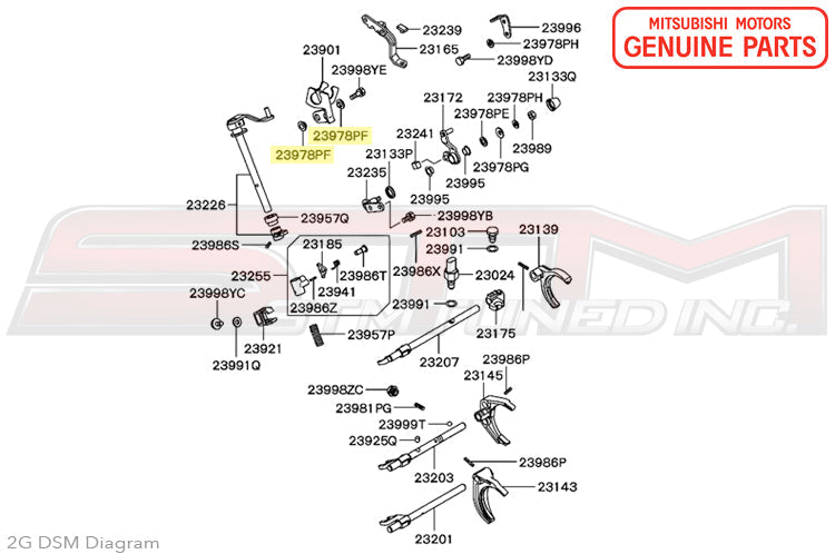 MD723290 Mitsubishi Shifter Cable Bushing - 2G DSM