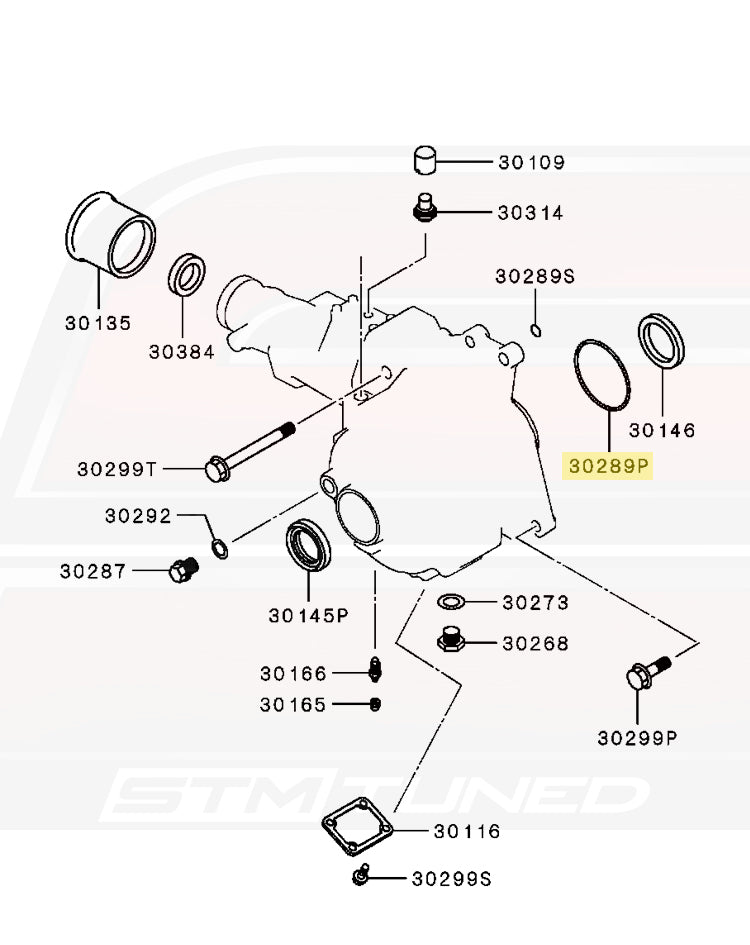 Evo 8 Transfer Case Diagram (MD727944)