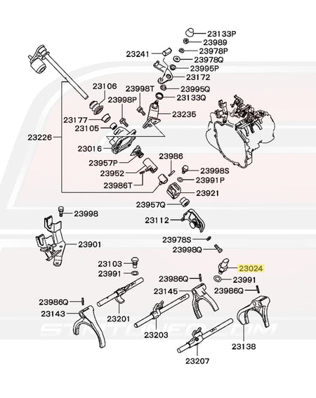 Evo VIII 5-Speed Diagram
