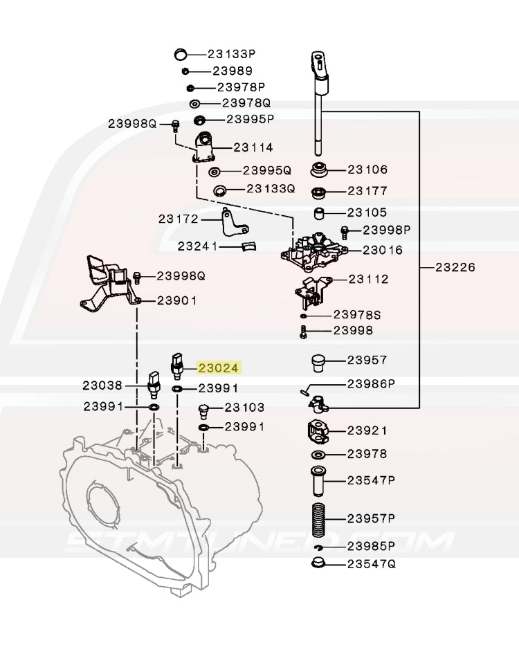 Evo X 5-Speed Diagram