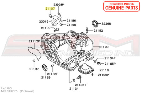 MD733296 Mitsubishi Transmission Breather - Evo 4-9