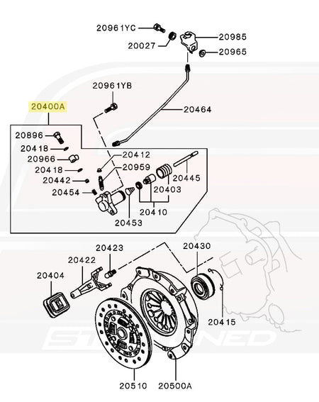 MD733623 OEM 1G DSM AWD Slave Cylinder
