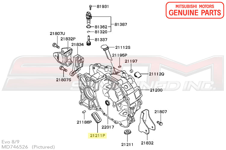 Mitsubishi Clutch Housing Inspection Hole Cover - Evo 4-9