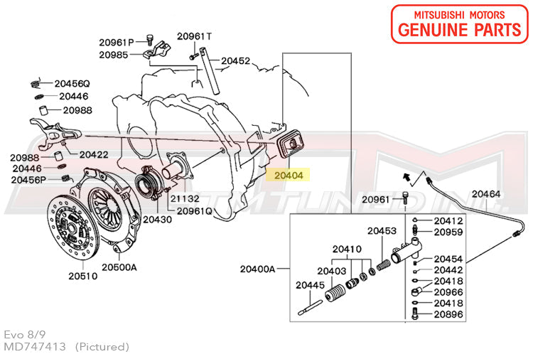 Mitsubishi Clutch Release Fork Boot - Evo 4-9