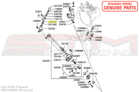Mitsubishi 5-Speed Gearshift Selector Bushing - Evo 4-9/X