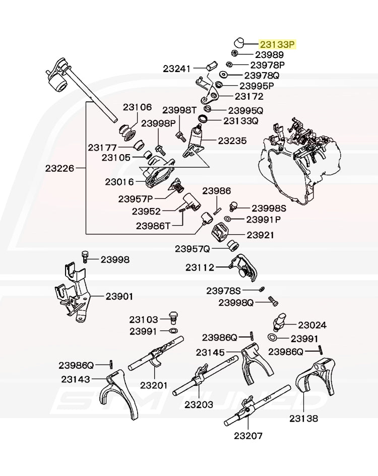 Evo 7/8/9 5-Speed Diagram