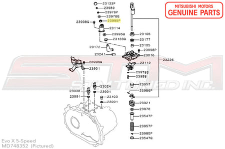 Mitsubishi 5-Speed Gearshift Equipment Bushing - Evo 4-9/X