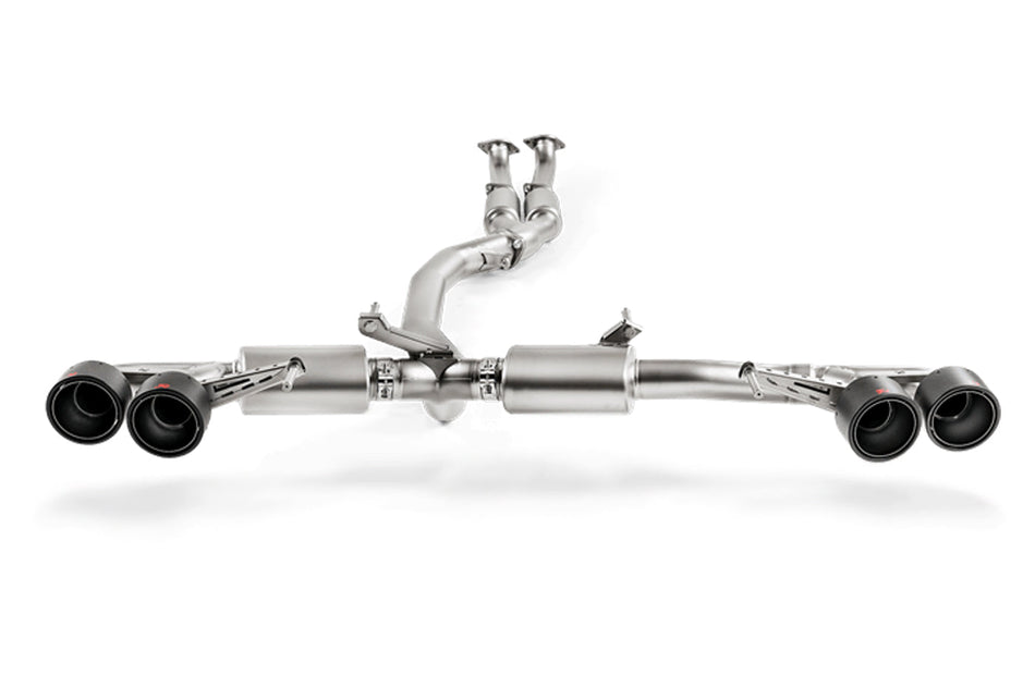 Akrapovic Titanium Turbo-Back Exhaust with Carbon Tips for R35 GTR (ME-NI/T/1-C)