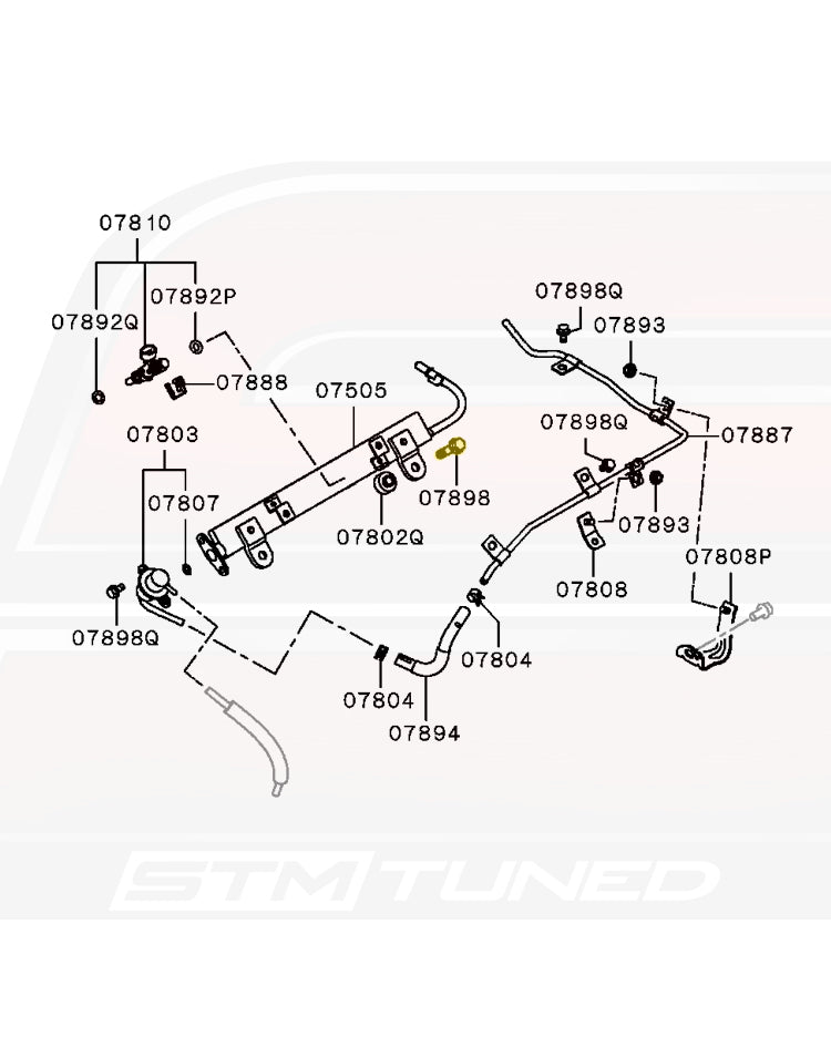 Mitsubishi OEM Fuel Rail Bolt for Evo X (MF140031)