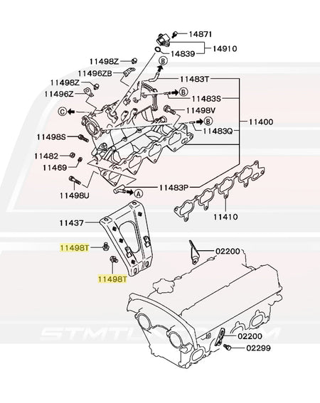 Evo 8/9 Intake Manifold Diagram