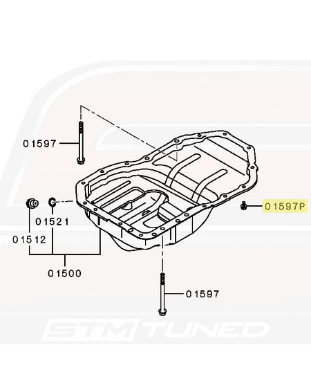 Evo X Oil Pan Bolts