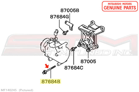 Mitsubishi A/C Compressor Bolt - 2004-2006 Evo 8/9
