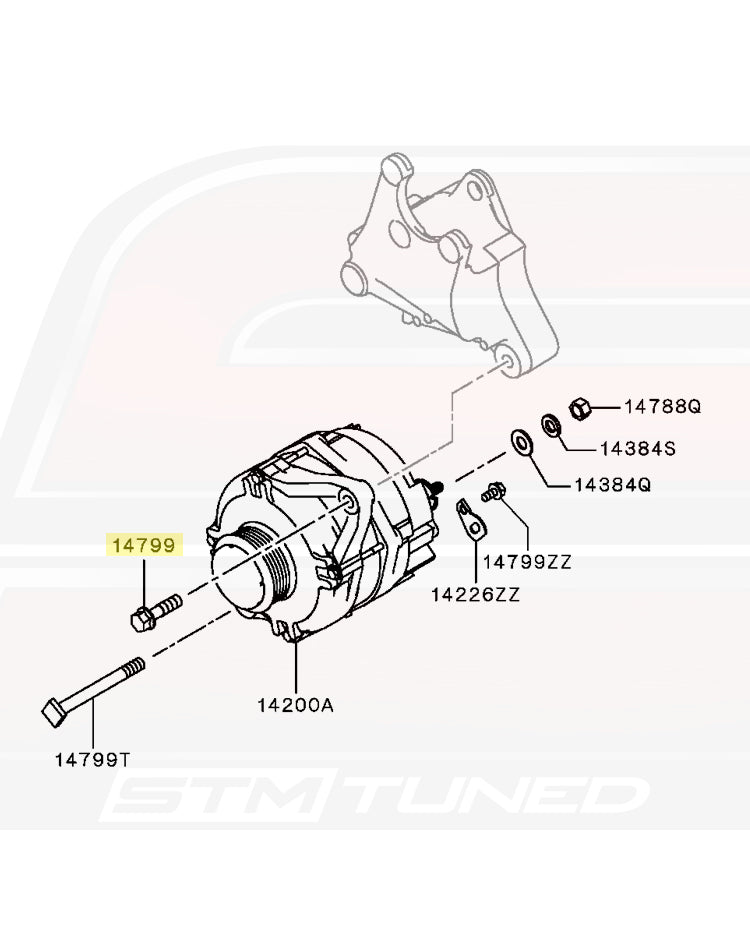 Evo X Alternator Diagram 14799 (MF140264)