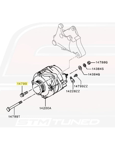 Evo X Alternator Diagram 14799 (MF140264)