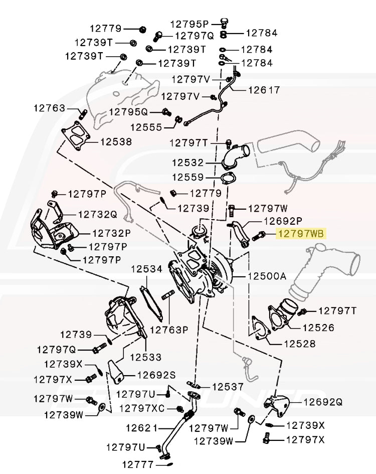 Evo X Turbo Diagram 12797WB (MF140264)