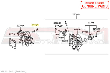MF241264 Mitsubishi Throttle Body Bolt - Evo 4-9 / 3000GT/Stealth