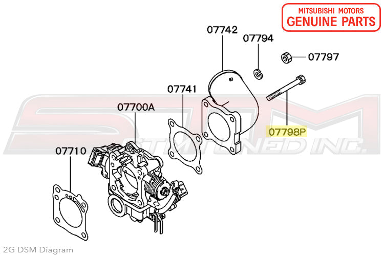 MF241268 Mitsubishi Throttle Body Bolt - 2G DSM