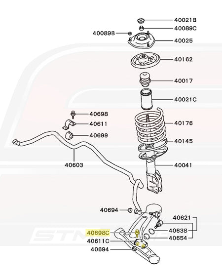 CT9A Evo 7/8/9 Suspension Diagram